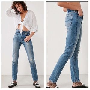 Levi's altered 501 skinny